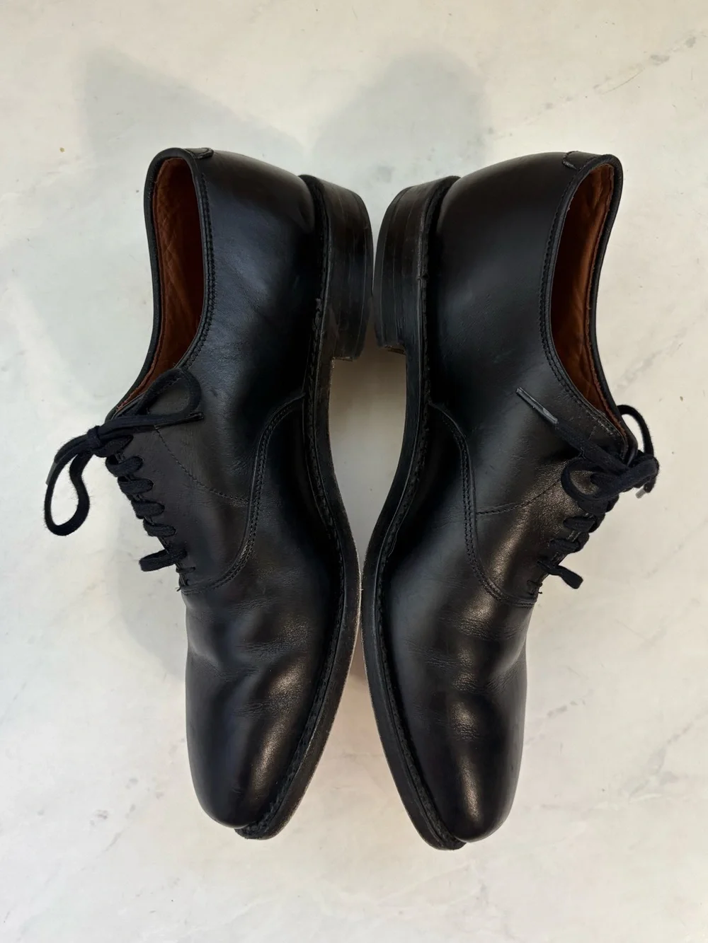 Allen Edmunds Men’s 8.5 D Carlyle Black Leather Oxford Dress Shoes Lace Up
